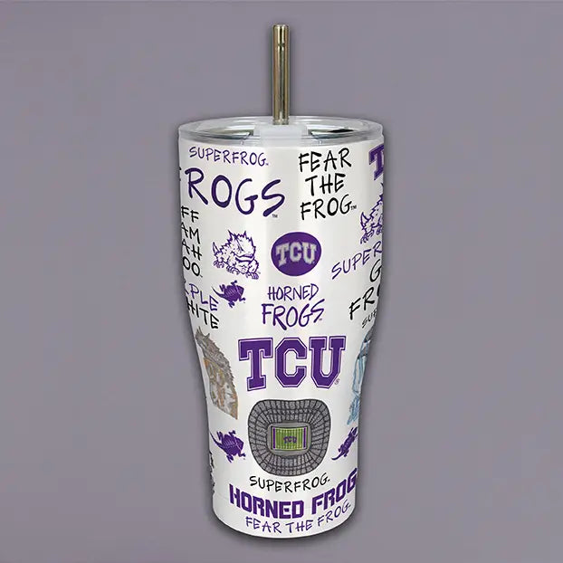 Tcu Icon Metal Tumbler
