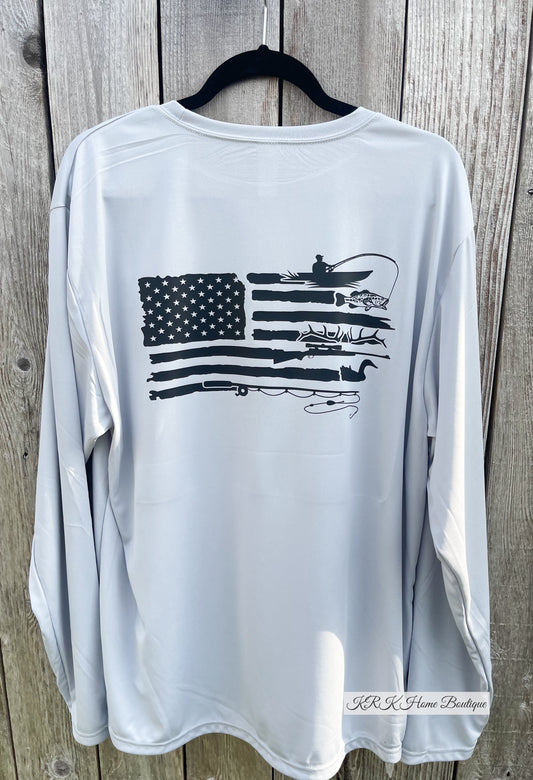 Flag fishing and hunting T-Shirt