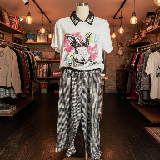 Colorful Rabbit T-shirt Comfort Color