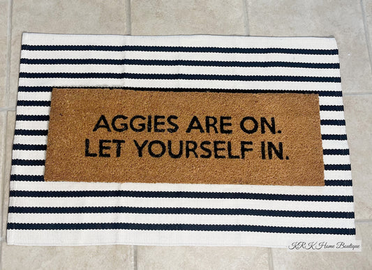 Aggies Are On Door Mat