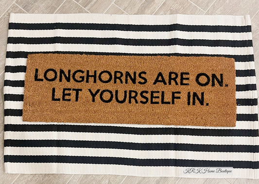 Longhorn Door Mat