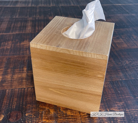Wood Tissue Box Organize