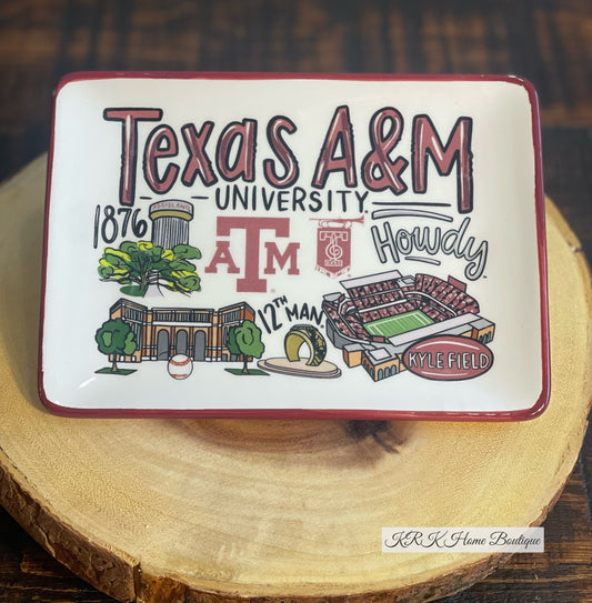 Texas A&M trinket tray