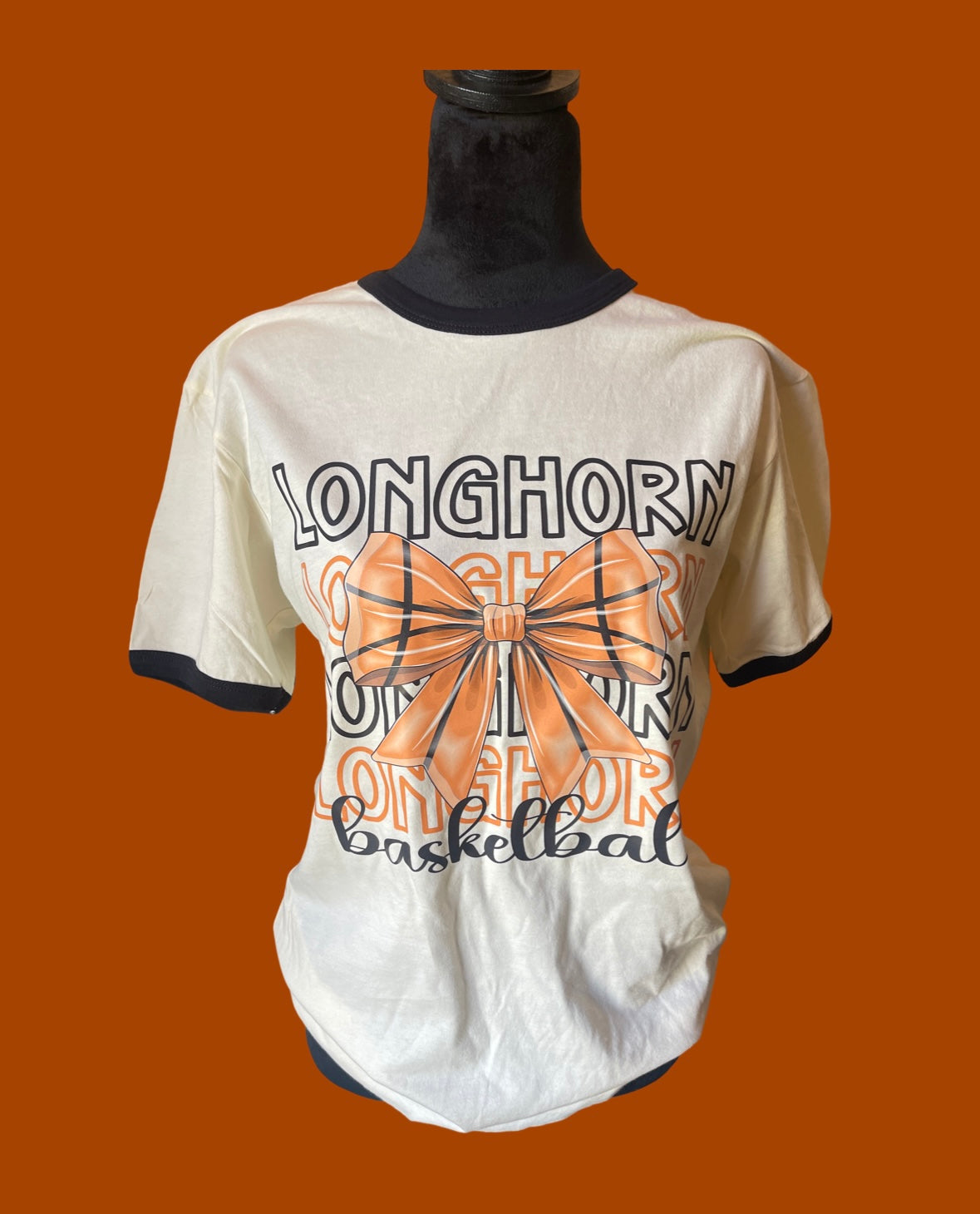 Longhorn Basketball Ringer T-shirt