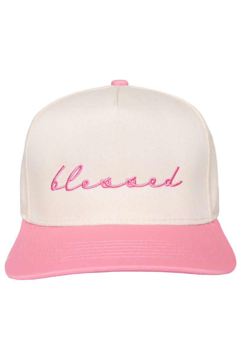 blessed pink hat
