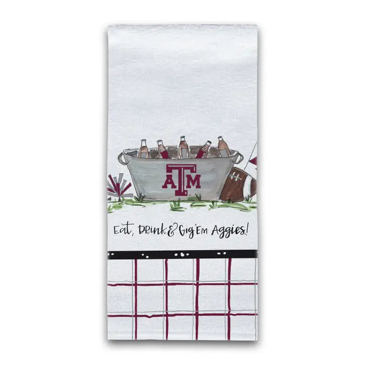 Tx A&M Eat, Drink Handtowel