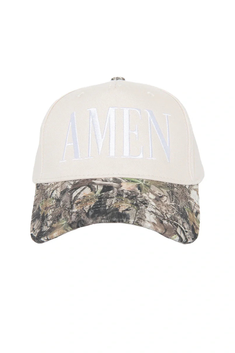 Camo Amen Hat
