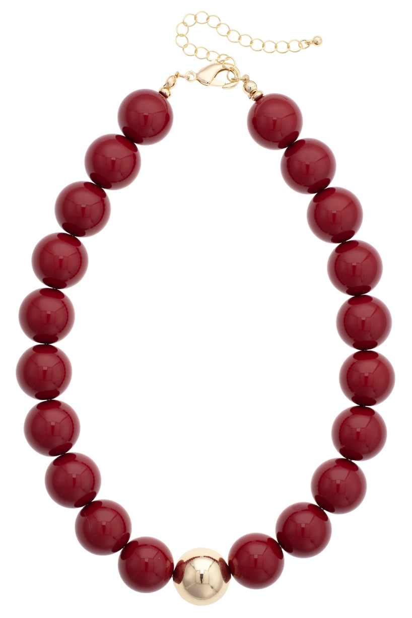 Marjorie Game Day Beaded Maroon