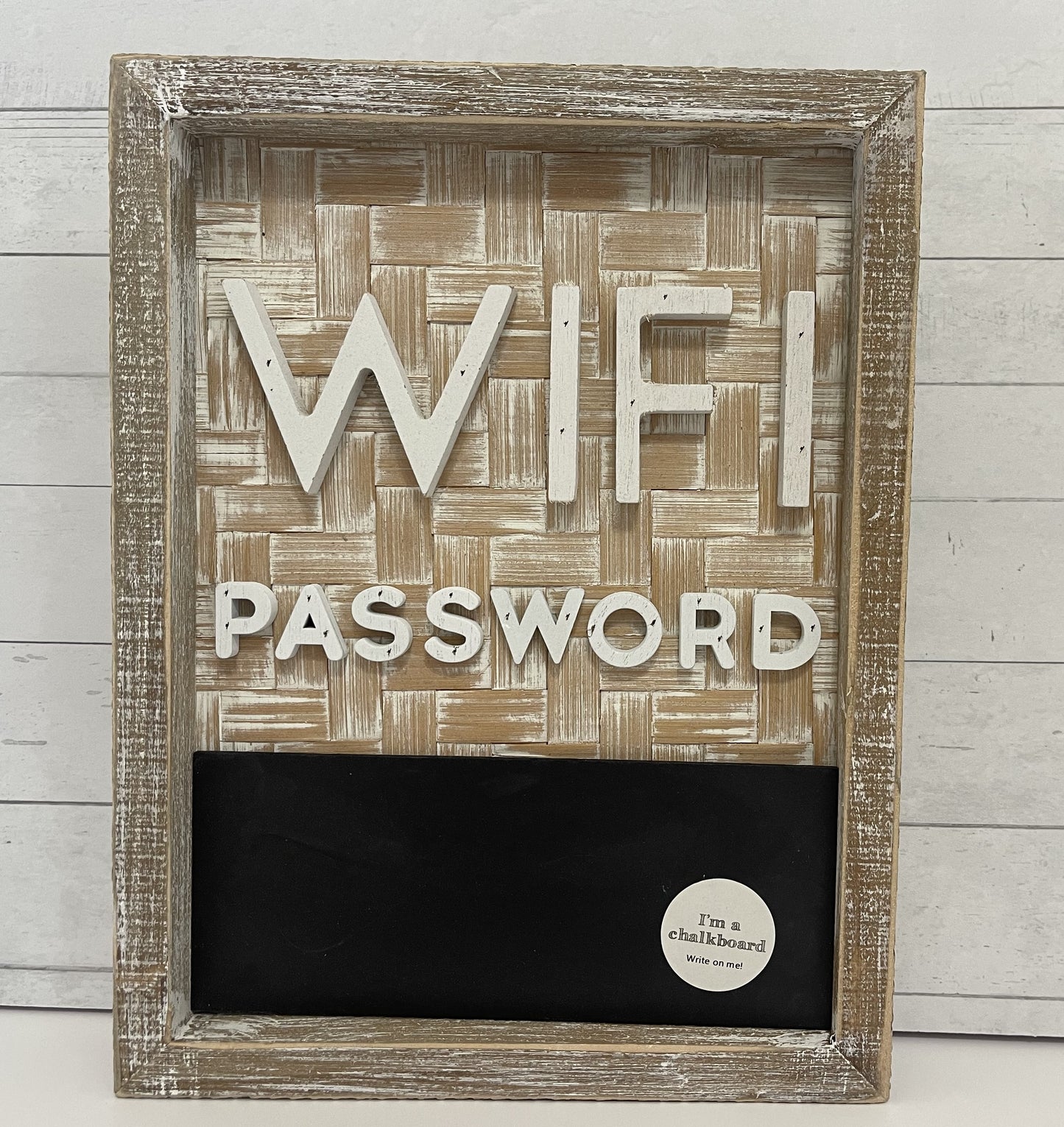 Framed WIFI password sign