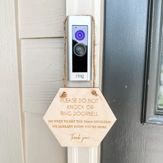 Do Not Disturb Doorbell Sign