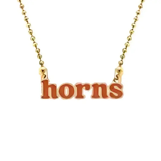 Texas Longhorns Slogan Necklace