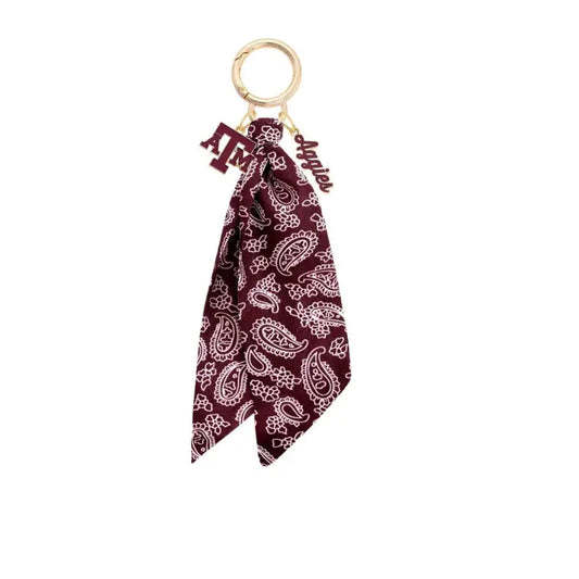 Logo Bandana Bag Charm Texas A&M