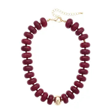 San Sebastian Beaded Resin Necklace