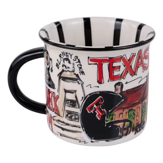 Texas Tech striped mug