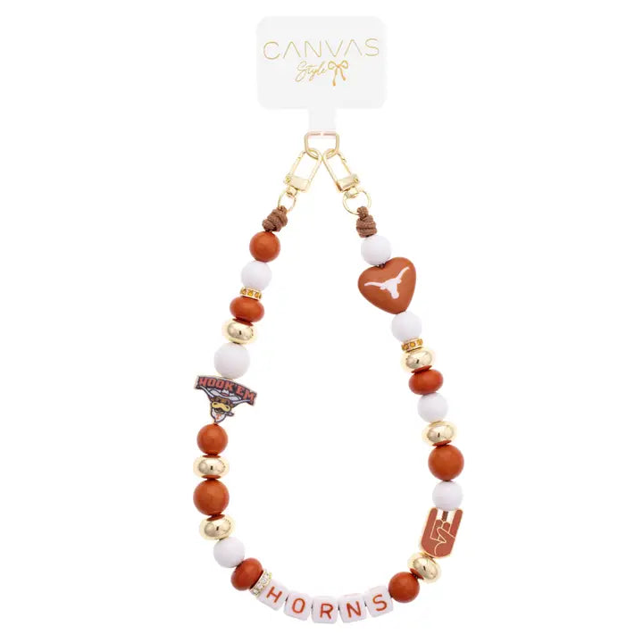 UT beaded Cellphone wristlet