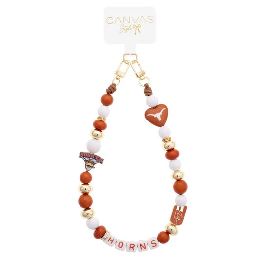 UT beaded Cellphone wristlet
