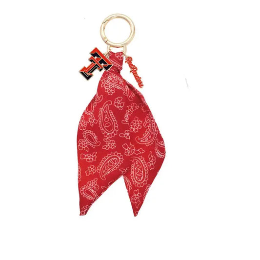 Logo Bandana Bag Charm Texas Tech