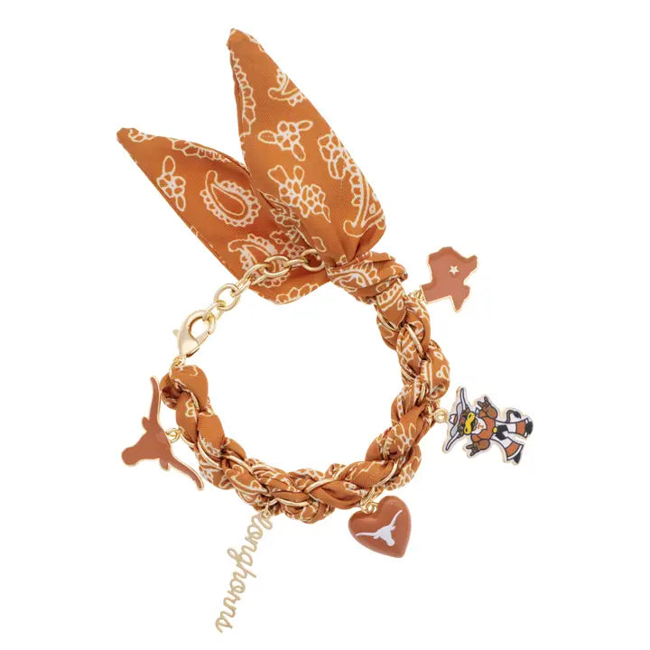 UT Bandana Charm Bracelet