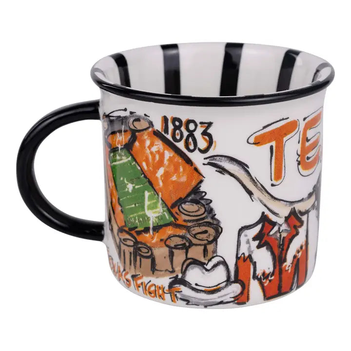 UT striped mug