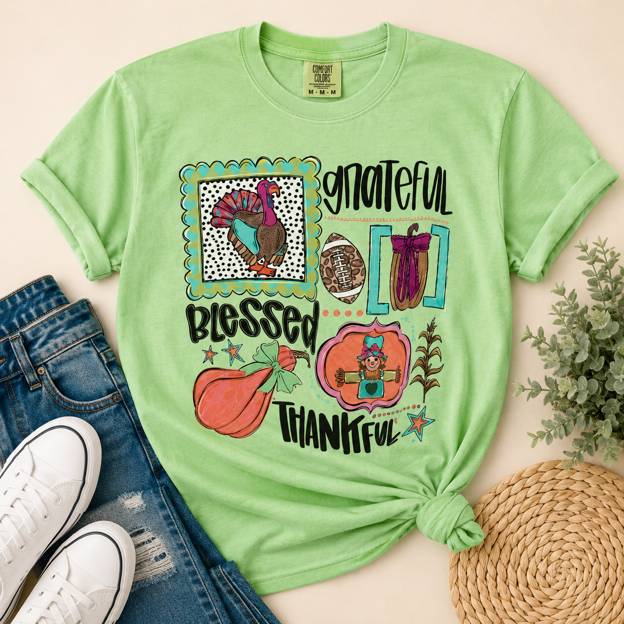 Grateful blessed and Thankful T-shirt