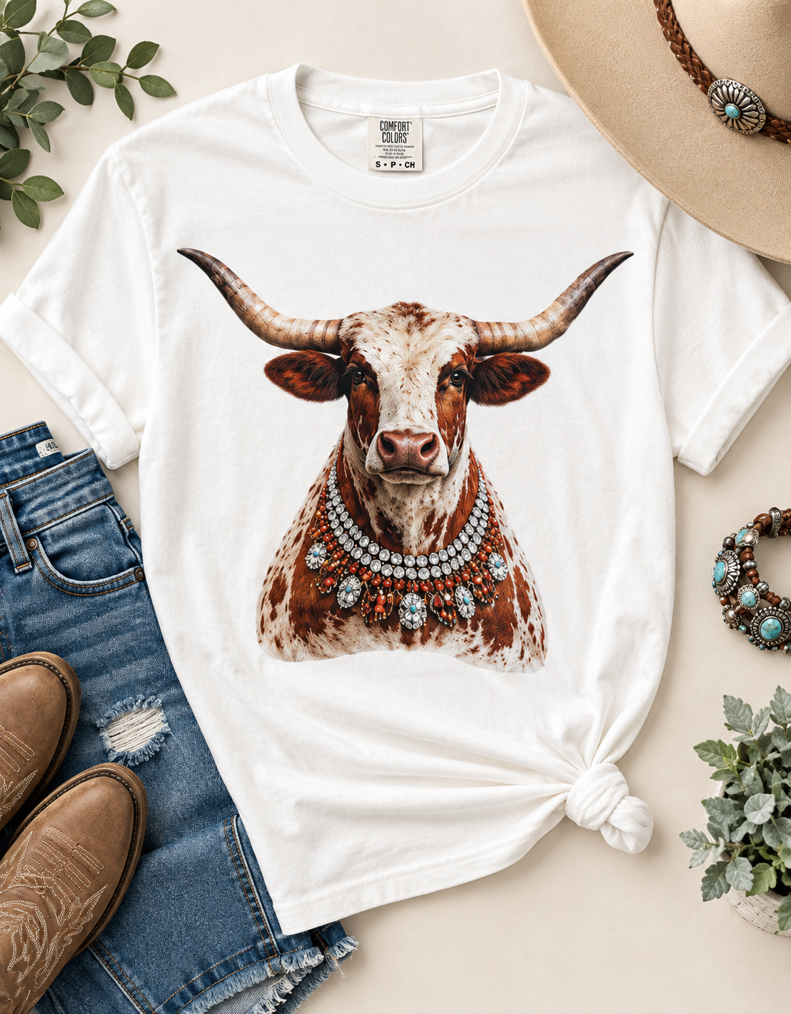 Longhorn jewel T-shirt