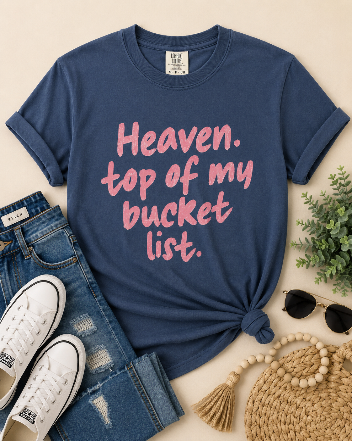 Heaven on my Bucket List Comfort Color T-shirt