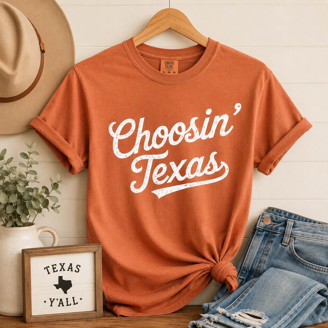 Choosin' Texas Comfort Color T-shirt
