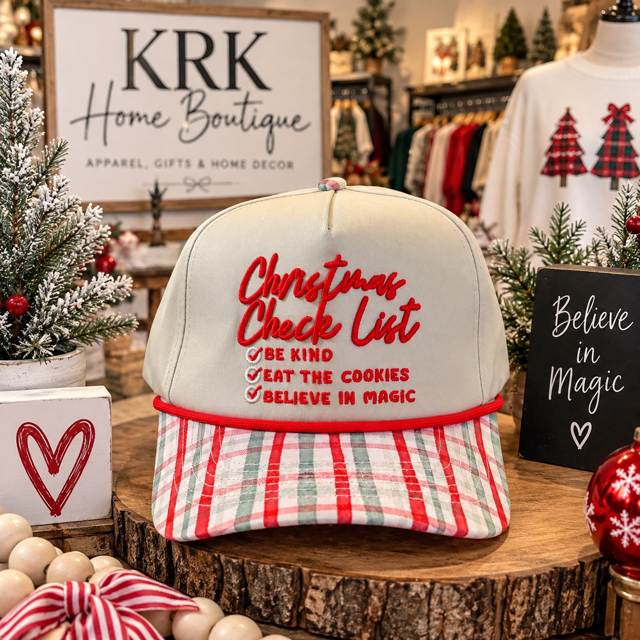 Christmas Check List Hat