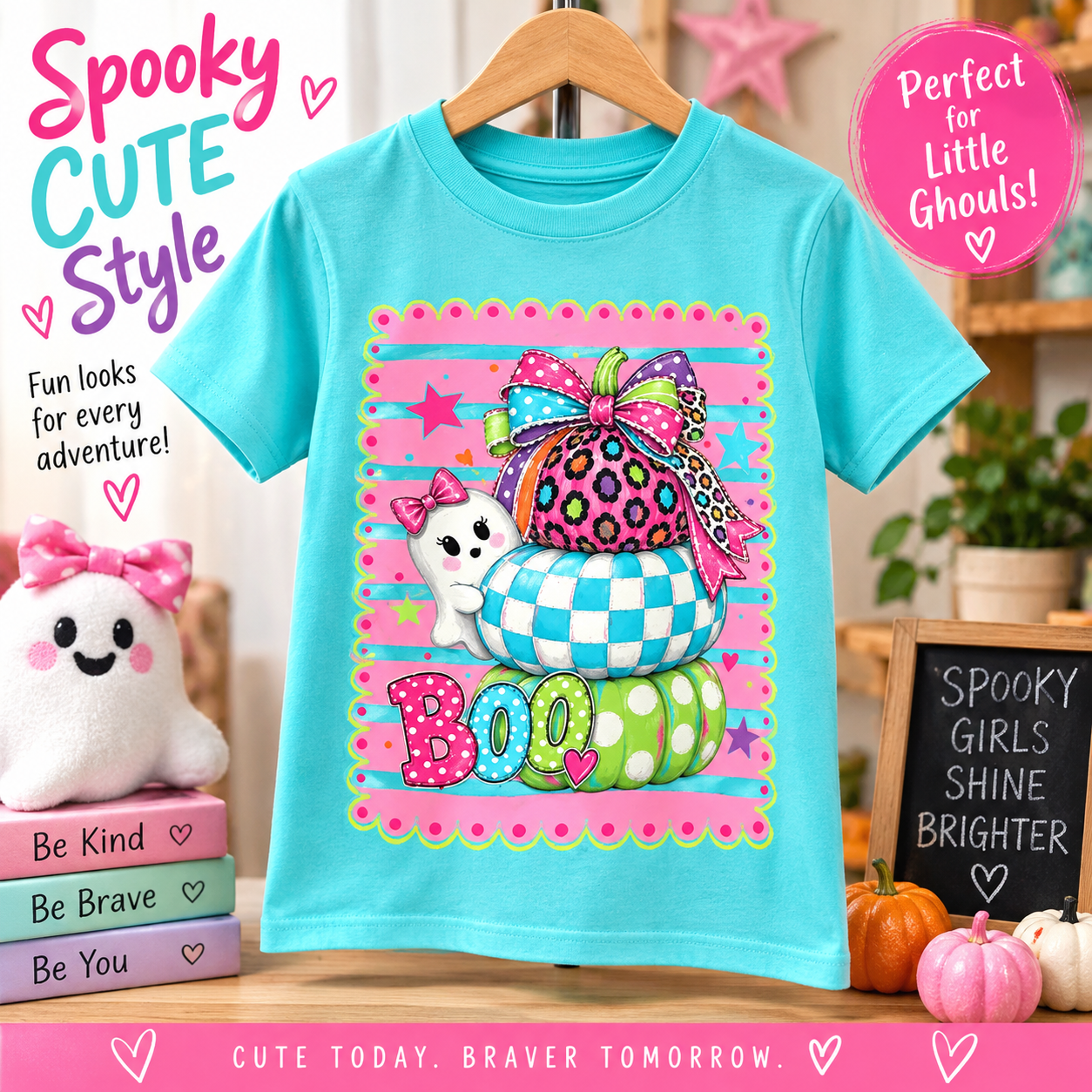 Pink and Blue ghost