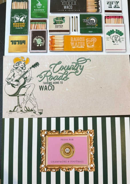 Gameday Waco Trinket Tray Insert Set of 5