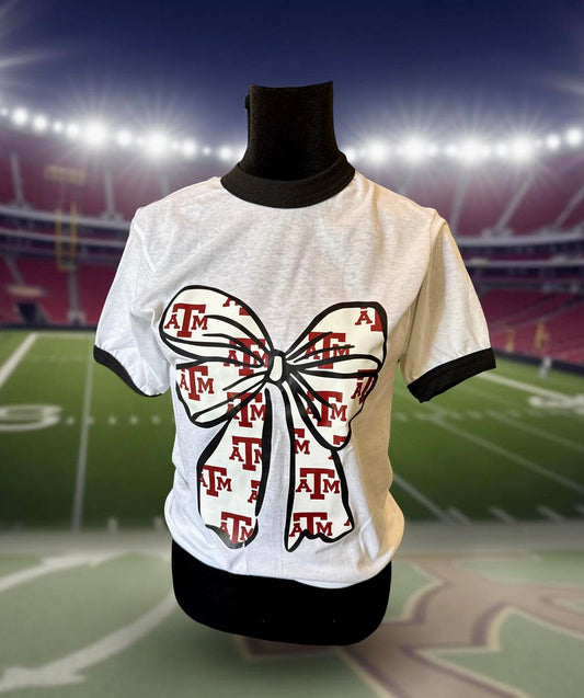 Texas A&M Bow Ringer T-shirt