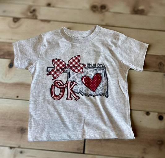 Oklahoma Dark Red kids T-shirt