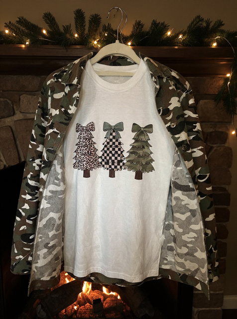 Camo Christmas Tree T-shirt