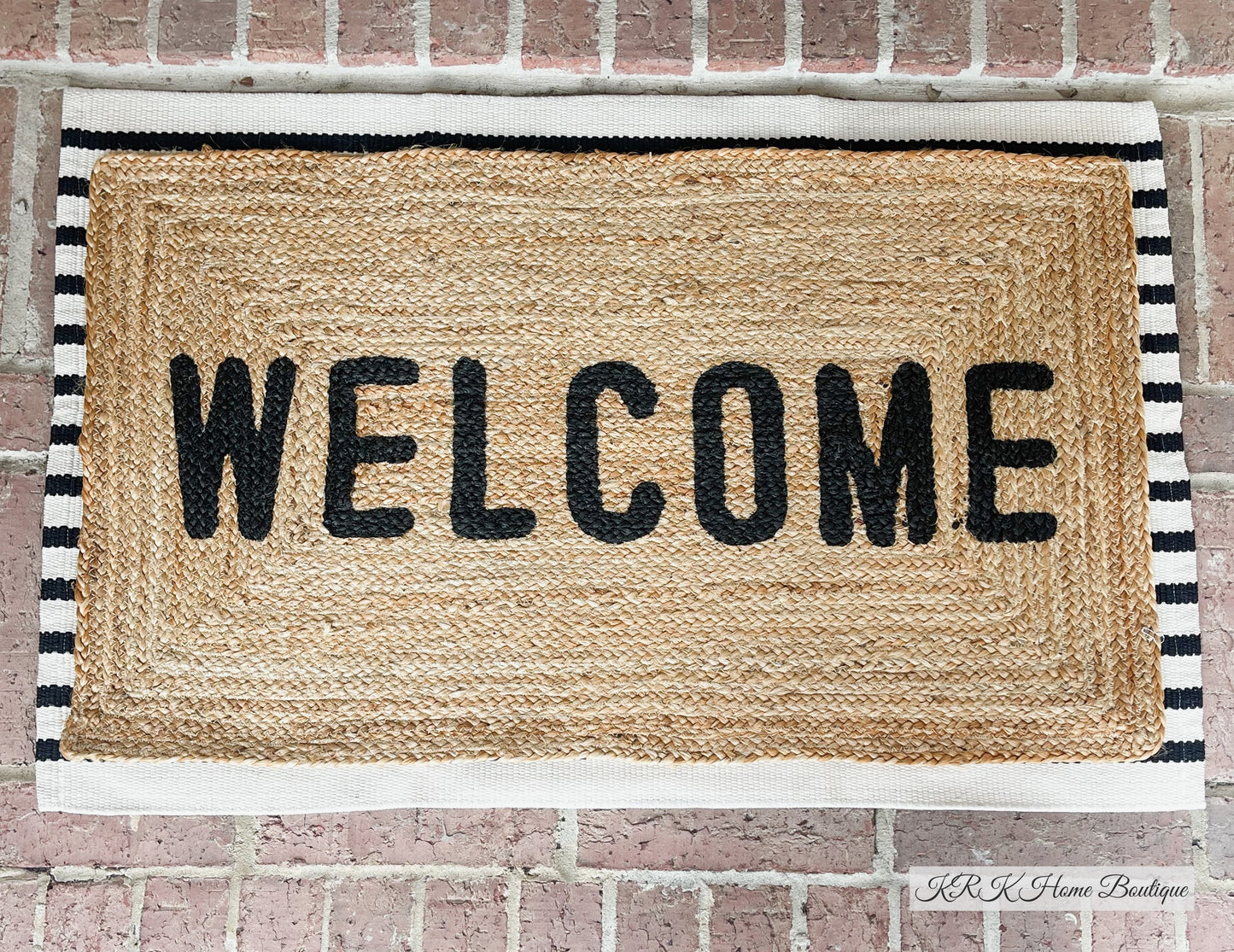 Jute Door Mat - Welcome