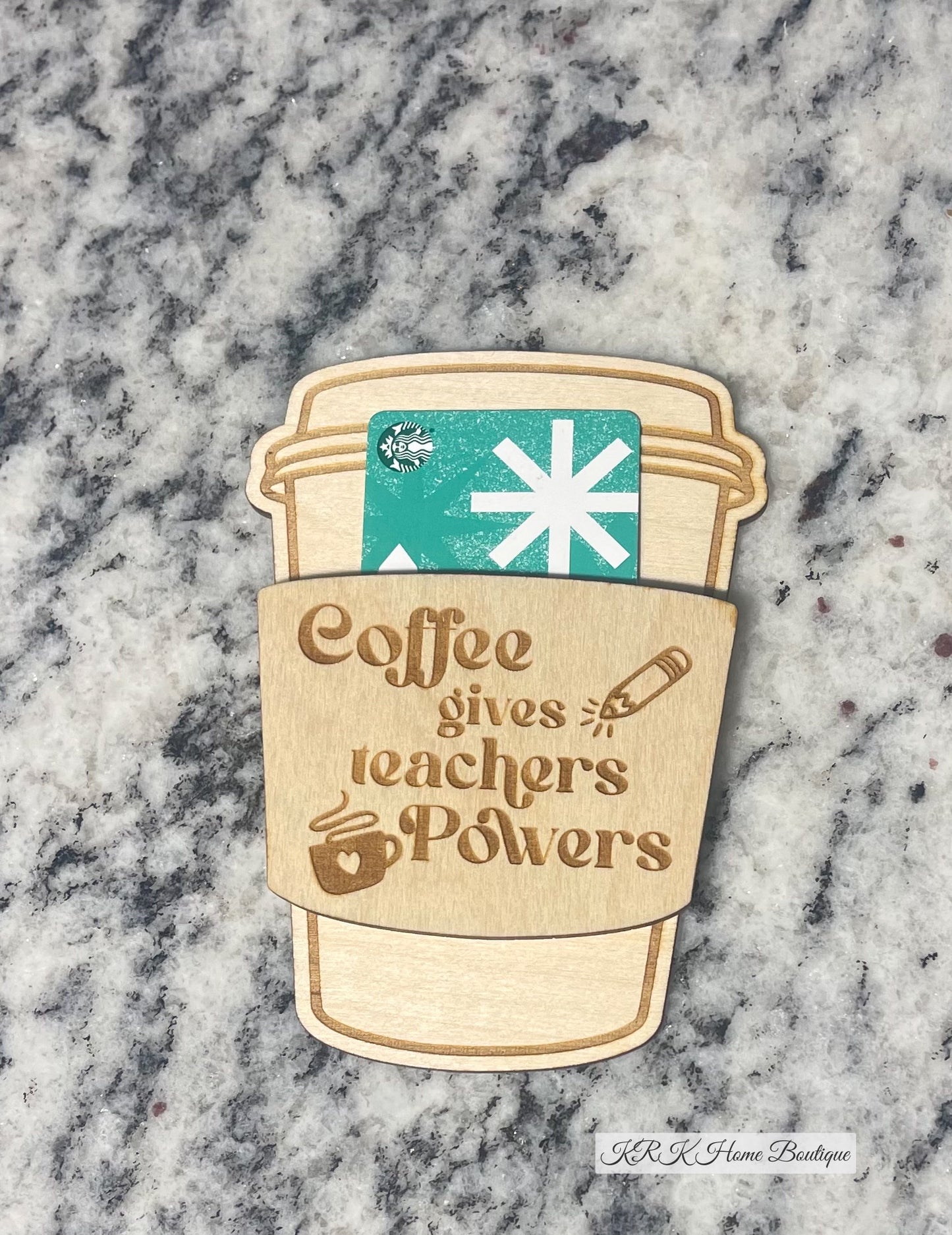 Teacher Gift Card Holder