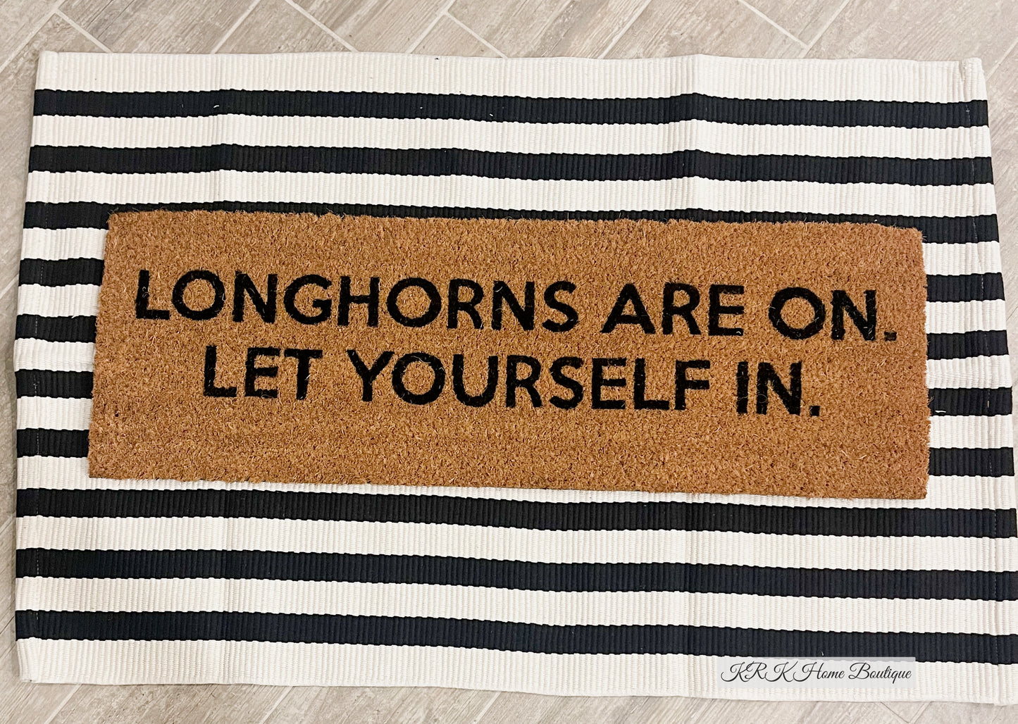 Longhorn Door Mat