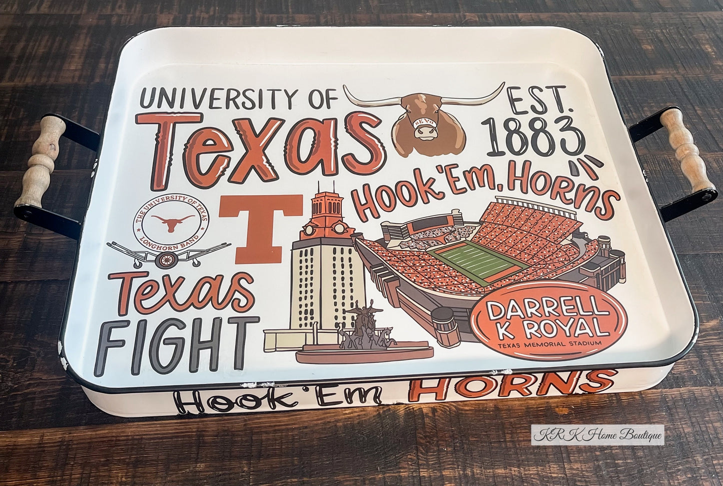 Texas Icon Enamel Tray