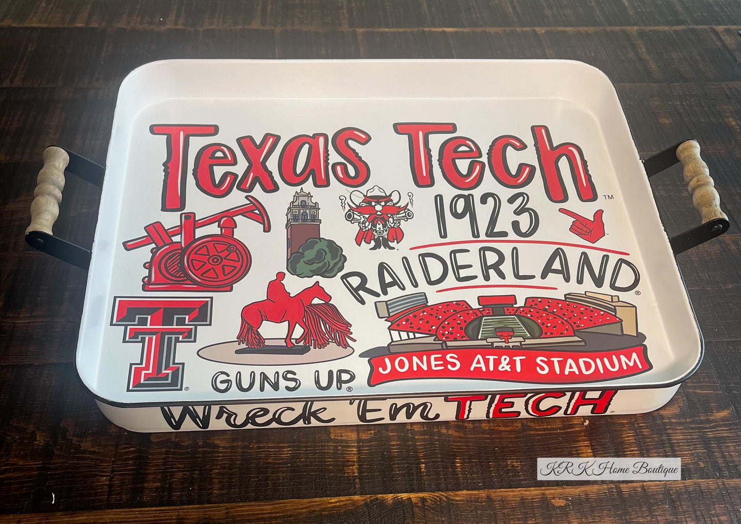 Texas Tech Icon Enamel Tray