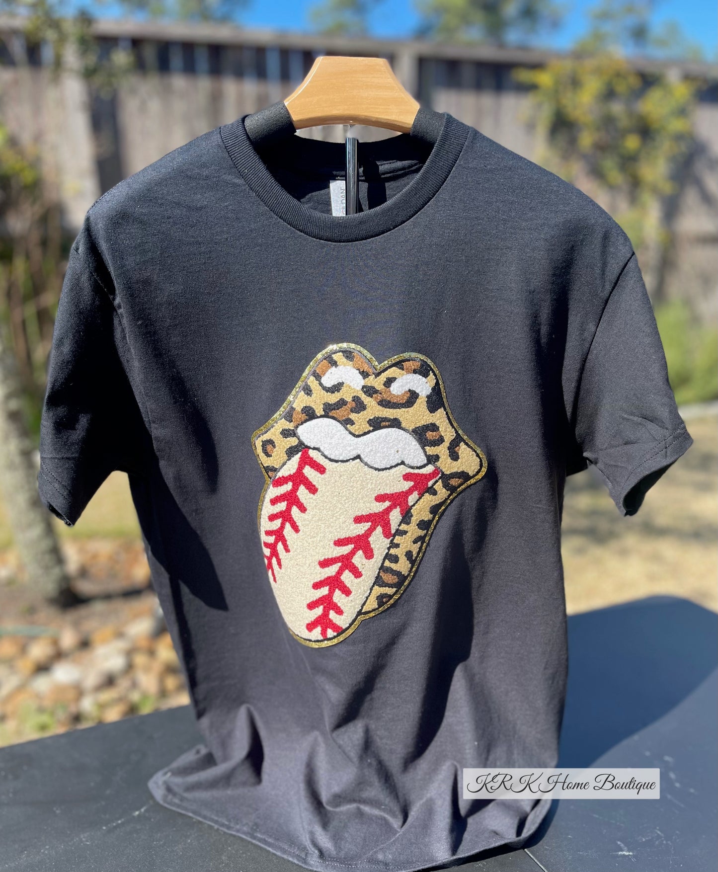 Baseball Mouth Chenille T-shirt