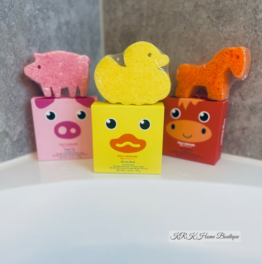 Spongellé Danny Duck/Henry Horse/Peggy Pig Farm Animals Sponge