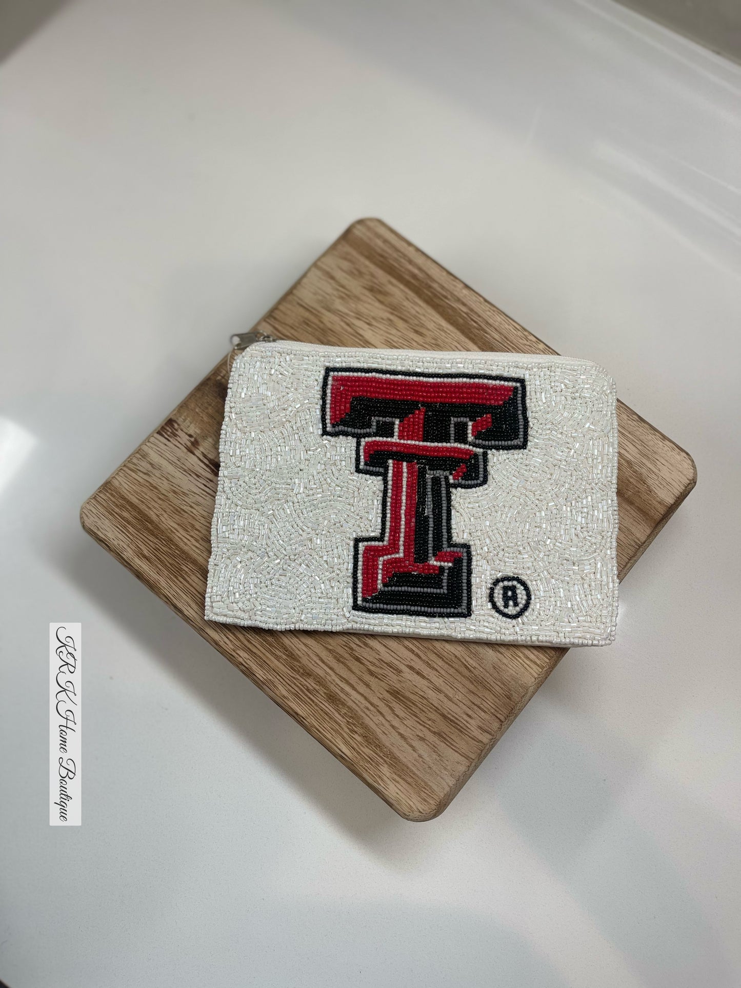 Texas Tech Beaded Pouch