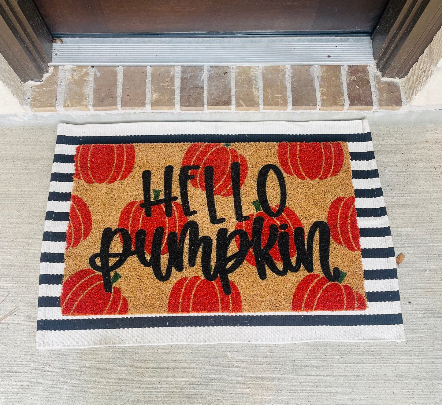 Pumpkin Doormat