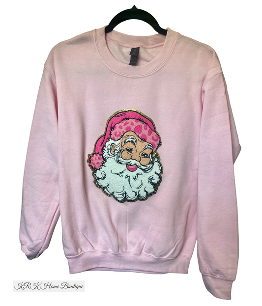 Pink Santa Sweatshirt