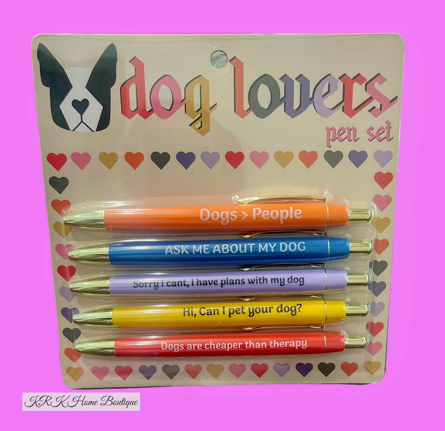 Dog lover pen set