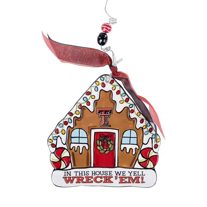 Texas Tech ornament-In This House We Yell Wreck 'em