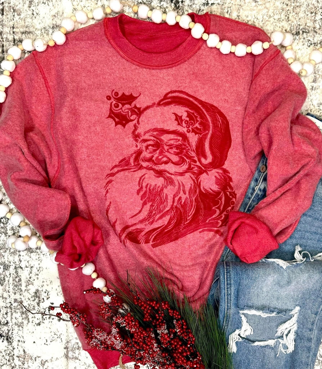 Inside Out Santa Sweatshirts