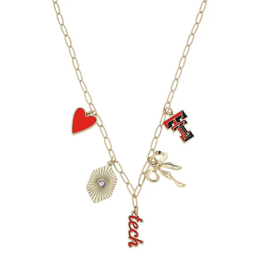 Texas Tech Red Raiders Paper Clip Charm Collector Necklace