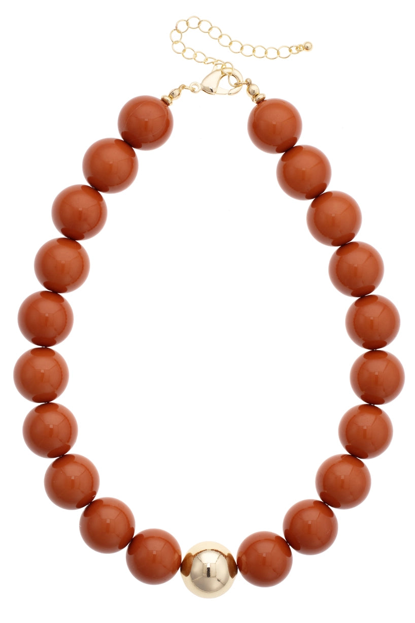 Marjorie Game Day Beaded Burnt orange
