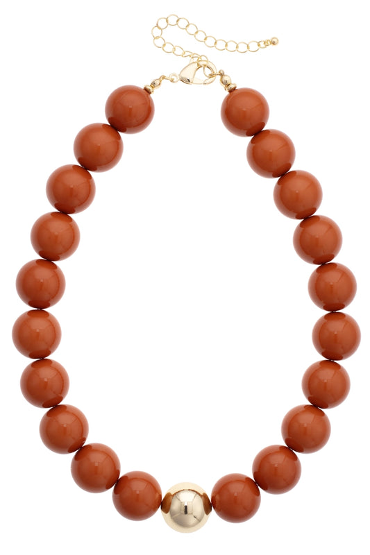 Marjorie Game Day Beaded Burnt orange