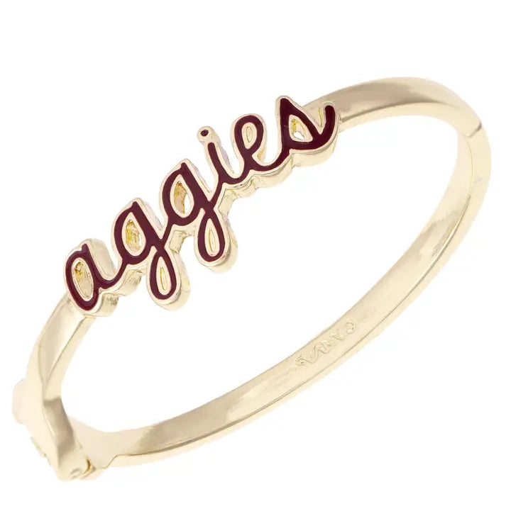 Aggies snap bracelet